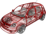 Renault Clio 3D Model
