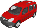 Renault Kangoo Passenger (2014) 3D Model preview