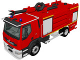 Renault Lander Fire Truck 3D Model preview