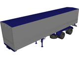 Renault Magnum Semi Trailer 3D Model preview