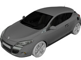 Renault Megane (2009) 3D Model preview