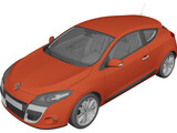 Renault Megane Coupe 3D Model preview