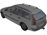 Renault Megane II (2009) 3D Model