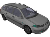 Renault Megane II (2009) 3D Model