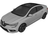 Renault Megane Sedan (2017) 3D Model preview