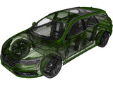 Renault Talisman Estate (2015) 3D Model