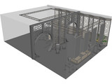 Restaurant 3D Model preview