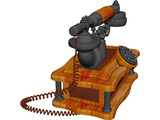 Retro Phone 3D Model preview
