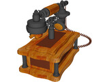 Retro Phone 3D Model