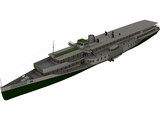 Rheundampfer Goethe Steam Ship 3D Model preview