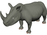 Rhinoceros 3D Model preview
