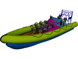 RIB Military 3D Model preview