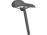 Road Bike Seat 3D Model preview