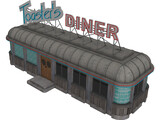 Roadside Diner 3D Model preview
