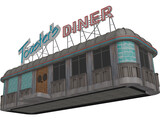 Roadside Diner 3D Model