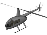 Robinson R44 News 3D Model preview