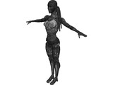 Robot Woman 3D Model