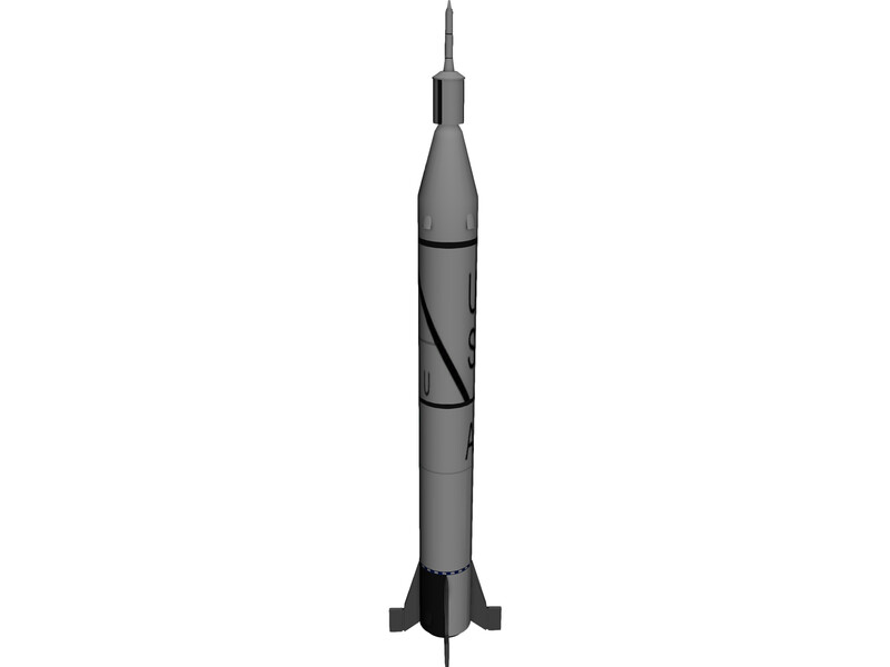 Rocket Jupiter C 3D Model