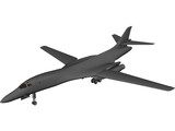 Rockwell B-1 Bomber with Interior 3D Model preview