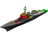 ROK Destroyer KDX-III 3D Model preview