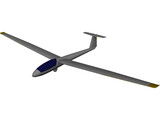 Rolladen-Schneider LS4 Glider 3D Model preview