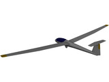 Rolladen-Schneider LS4 Glider 3D Model