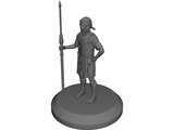 Roman Soldier Pilum Spear 3D Model preview