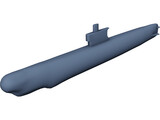 Romeo Class Submarine 3D Model preview