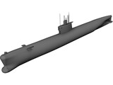 Romeo Submarine 3D Model preview