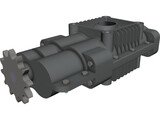 Roots Air Compressor 3D Model preview