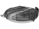 Round Bed 3D Model
