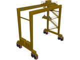 RTG Container Port Crane 3D Model preview