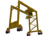 RTG Container Port Crane 3D Model