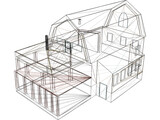 Russian Village House 3D Model
