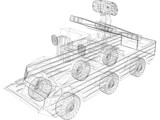 SA-8 SAM 3D Model