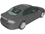 Saab 9-3 Sport Sedan (2008) 3D Model
