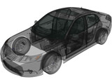 Saab 9-3 Sport Sedan (2008) 3D Model
