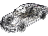 SAAB 9-3 3D Model