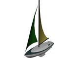 Sailboat 3D Model preview
