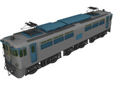 Sakura Blue Train 3D Model preview