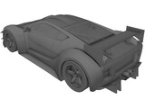 Saleen S5S Raptor LM Concept (2010) 3D Model