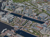 Salford Quays City, UK (2023) 3D Model