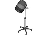 Salon Hairdryer 3D Model preview