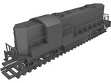 Santa Fe Toy Train 3D Model preview