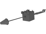 Satellite GOES 3D Model