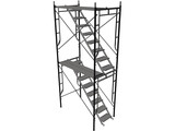 Scaffold Stair Tower 3D Model