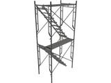 Scaffold Stair Tower 3D Model