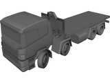 Scania 124 Military Protected 3D Model preview