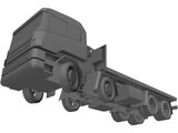 Scania 124 Military Protected 3D Model