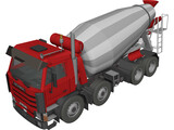 Scania 400 Cement Mixer 3D Model preview